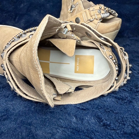Dolce Vita Leather Ankle Boots Size 10